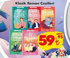 KLASİK ROMAN ÇEŞİTLERİ indirimli fiyat KLASİK ROMAN ÇEŞİTLERİ fiyat ve kampanya bilgisi